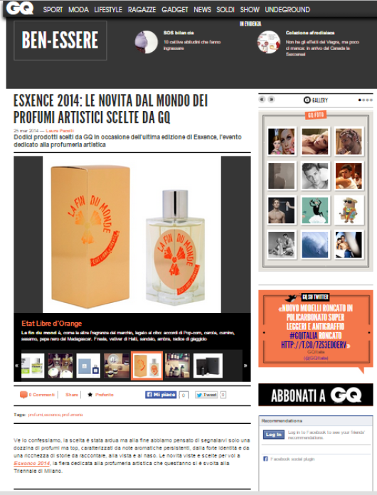 Etat Libre d'Orange su GQ online
