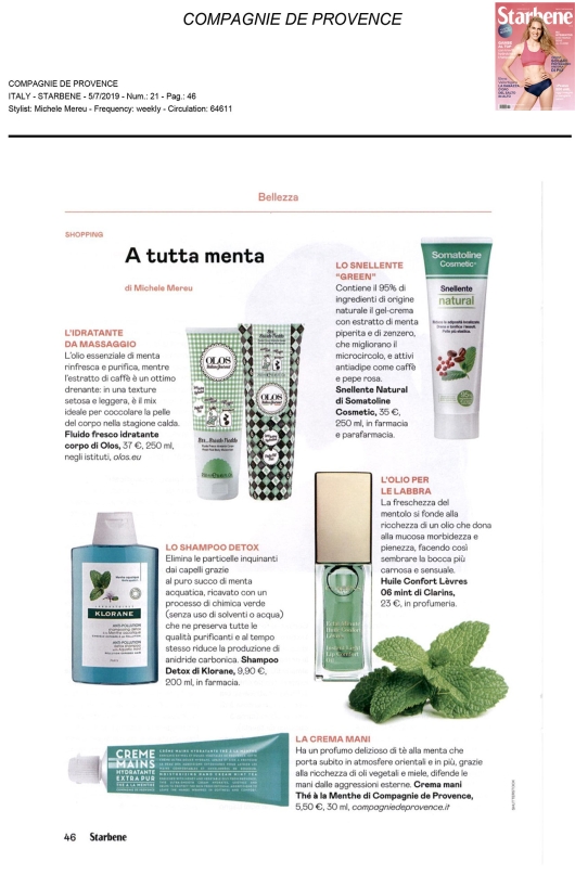 Compagnie de Provence su Starbene
