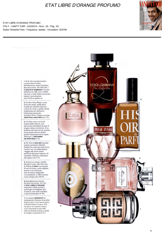 Yes I do di Etat Libre d'Orange su Vanity Fair 