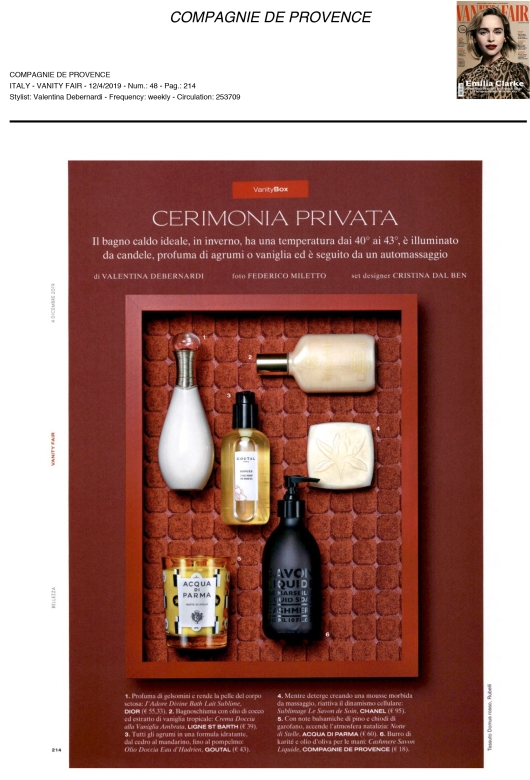 Compagnie de Provence su Vanity Fair