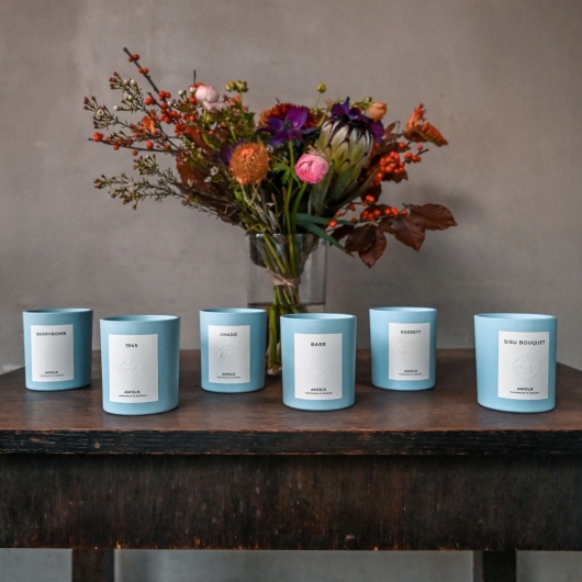 Novità Amoln brand di candele profumate dal design svedese