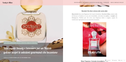 Blancheide su Vanity in Milan 12 dicembre 2024