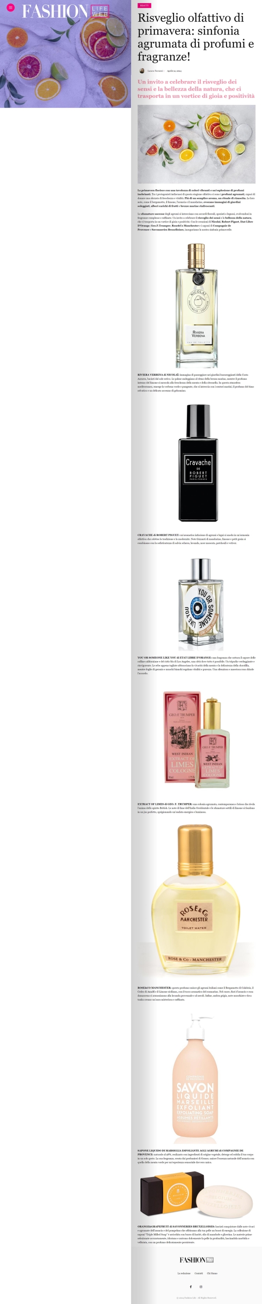 I nostri brand su Fashion Life Web 12 aprile 2024