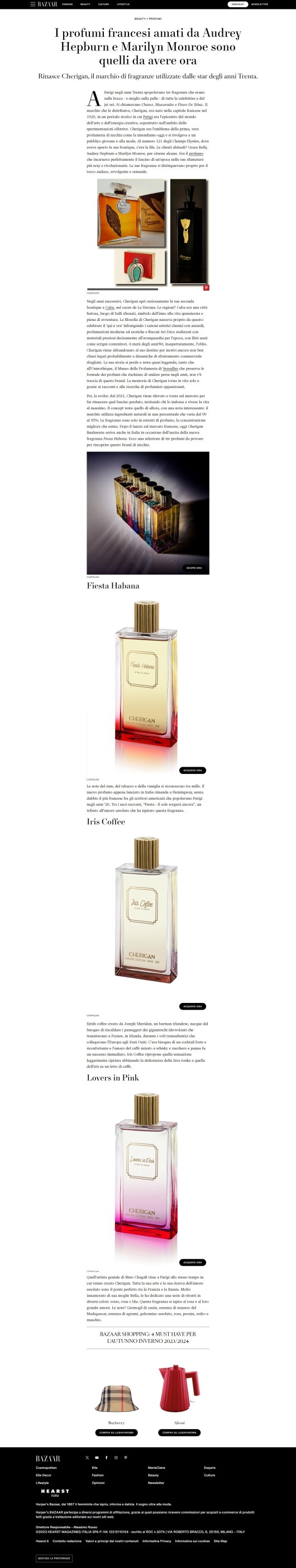 Cherigan su HarpersBazaar