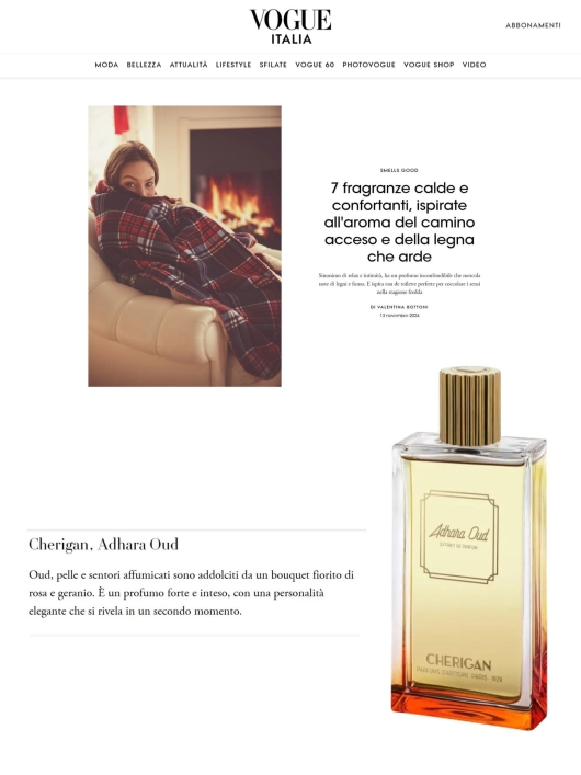 Cherigan su Vogue 13 Novembre 2024