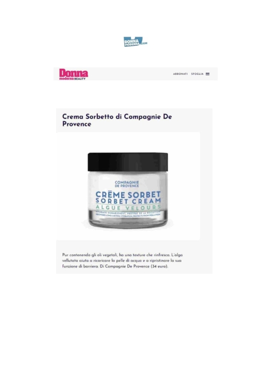 Compagnie de Provence su Donna moderna.com