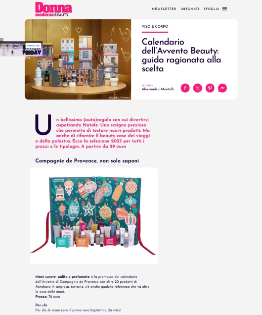 Compagnie de Provence su DonnaModerna