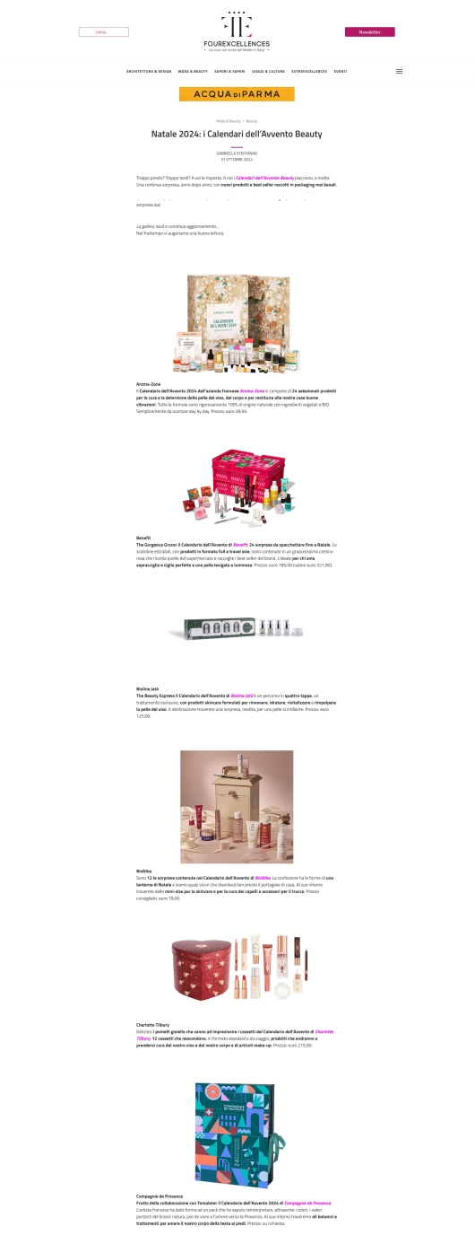 Compagnie de Provence su Four Excellences 31 Ottobre 2024