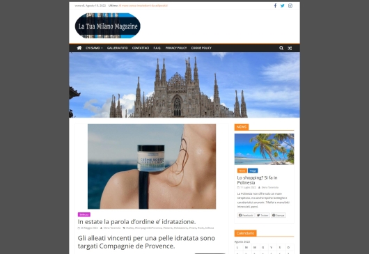 Compagnie de Provence su latuamilanomagazine.it