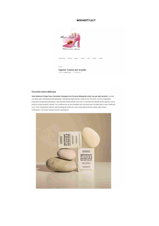 Compagnie de Provence su Modaestyle.it 04 Luglio 2023