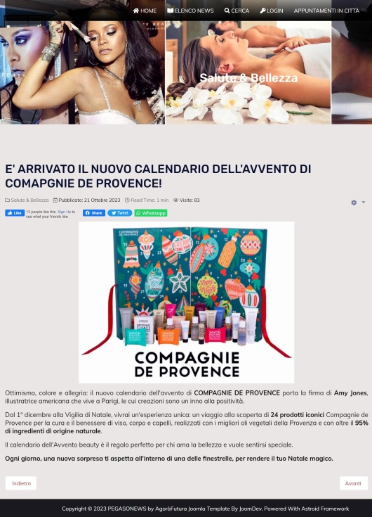 Compagnie de Provence su Pegasonews 21 Ottobre 2023