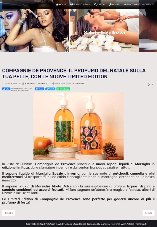 Le limited edition Compagnie de Provence su Pegasonews