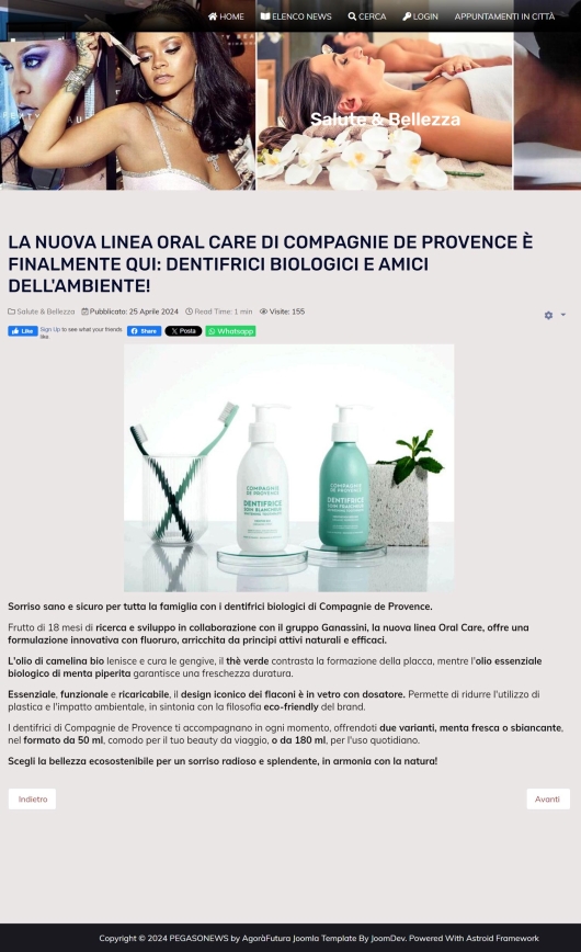 Compagnie de Provence su Pegasonews 25 aprile 2024