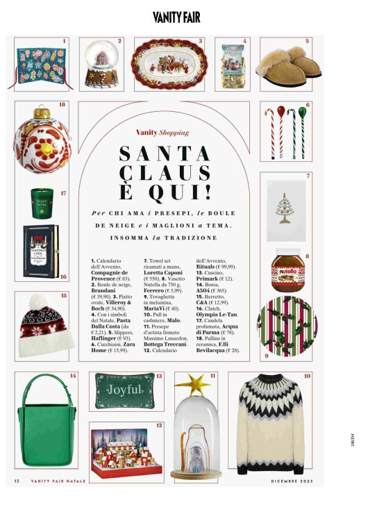 Compagnie de Provence su Vanity Fair 6 dicembre 2023