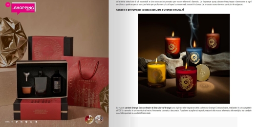 Etat Libre d'Orange e Nicolaï su Le Shopping news 12 Dicembre 2024