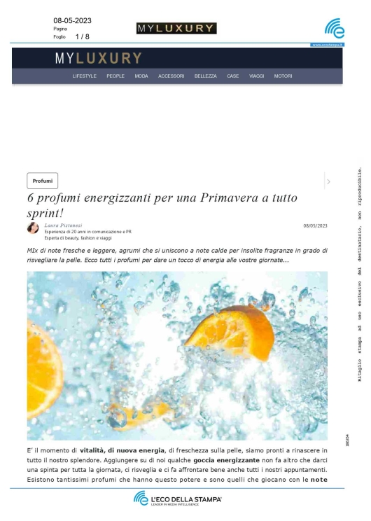 Etat Libre d'Orange su Myluxury 6 maggio 2023