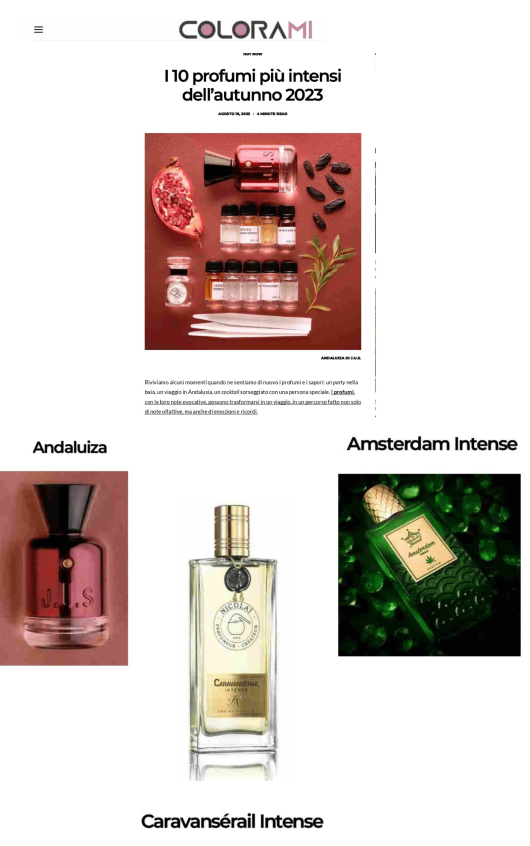 J.U.S., Jazeel, Nicolaï su Colorami.Space