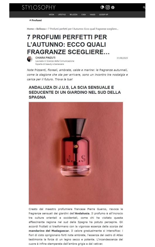 J.U.S. su Stylosophy