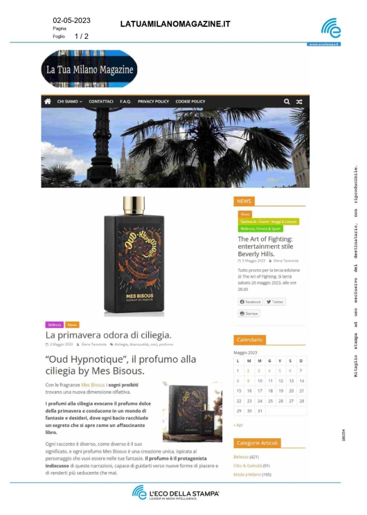 Mes Bisous su latuamilanomagazine.it