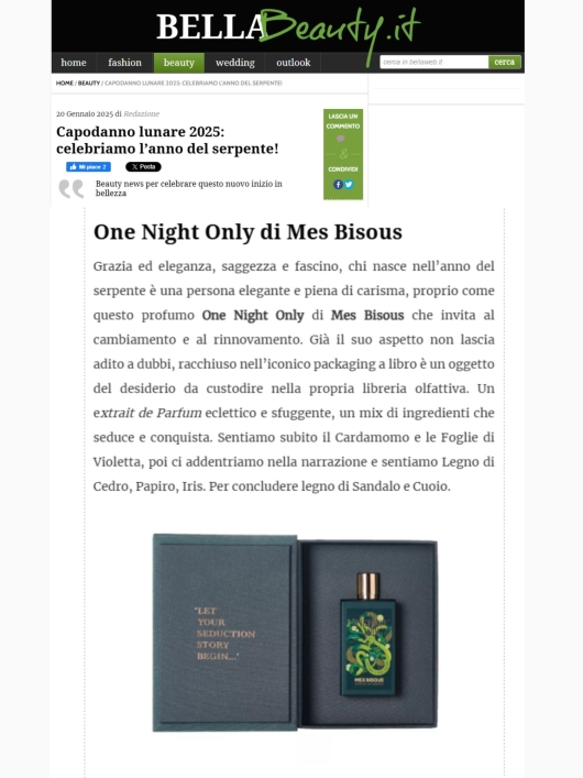Mes Bisous su Bella 20 Gennaio 2025