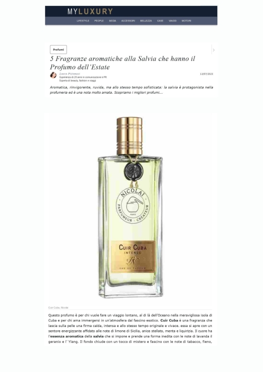 Nicolaï su My Luxury 13 Luglio 2023