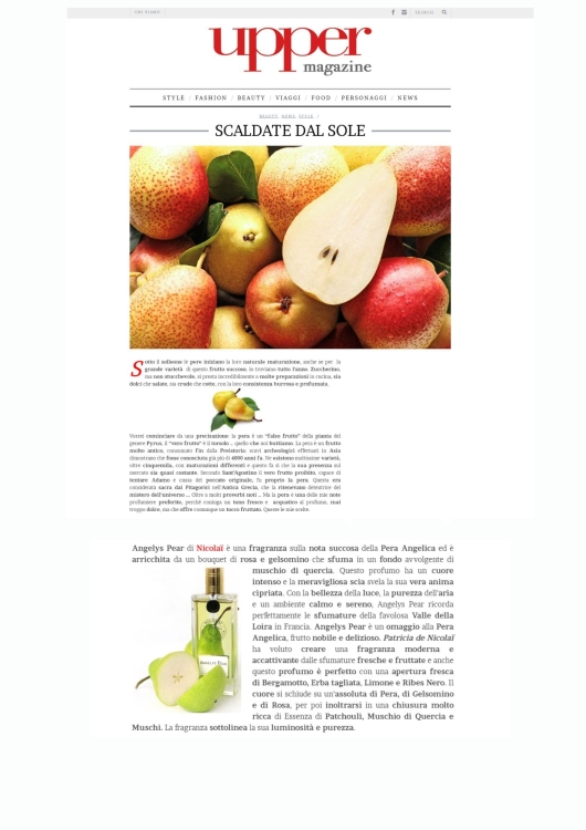 Nicolaï su Upper Magazine