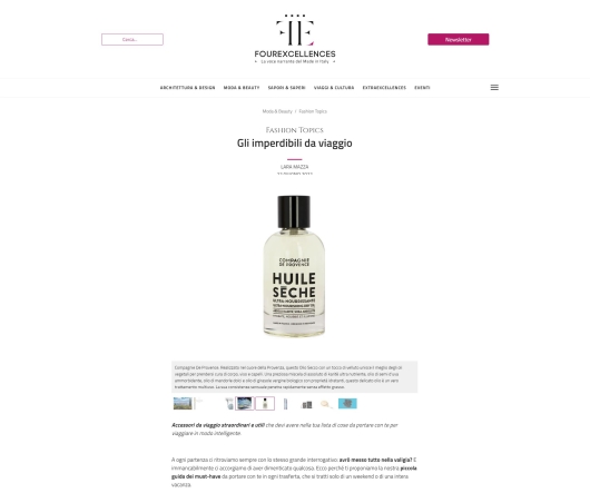 Olio secco Karité di Compagnie de Provence su fourexcellences.it