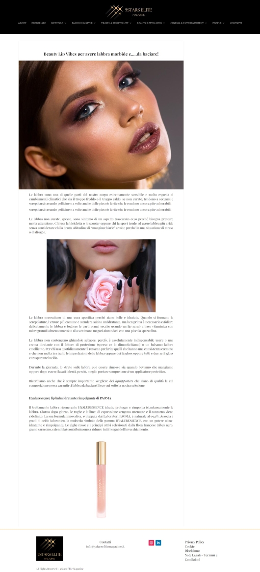 Paoma su 5Stars Elite Magazine