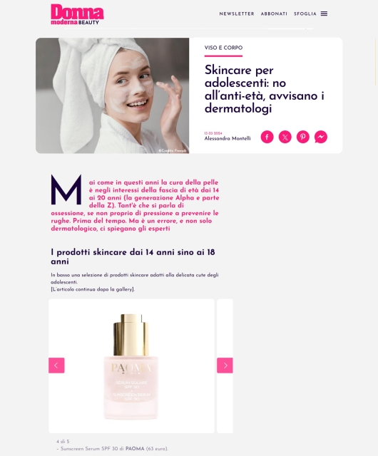 Paoma su Donna Moderna