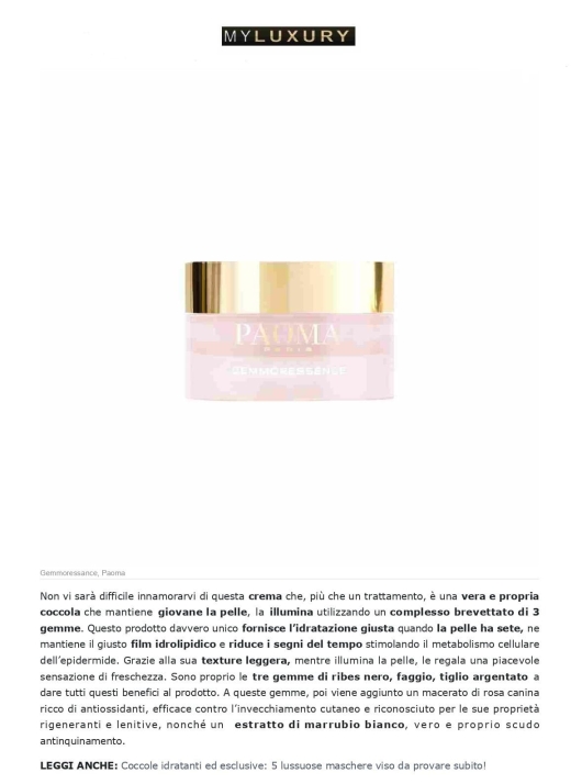 Paoma su My Luxury 12 Giugno 2023