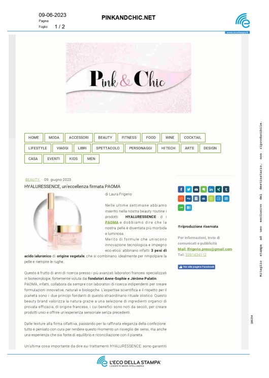 Paoma su Pink&Chic.net