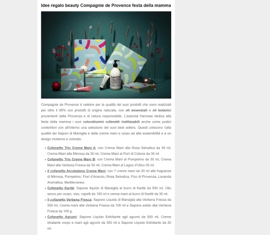 Compagnie de Provence su leshoppingnews.com