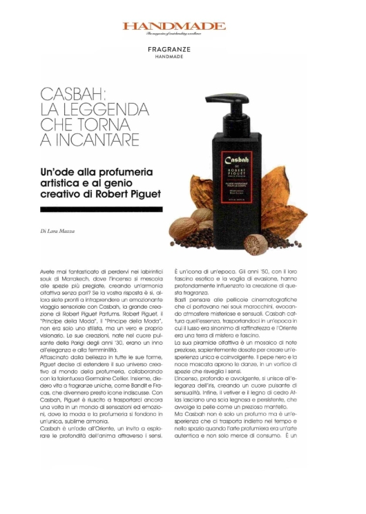 Robert Piguet su Handmade 1 Dicembre 2024