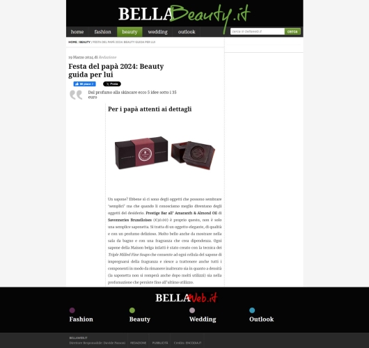 Savonneries Bruxelloises su Bellaweb