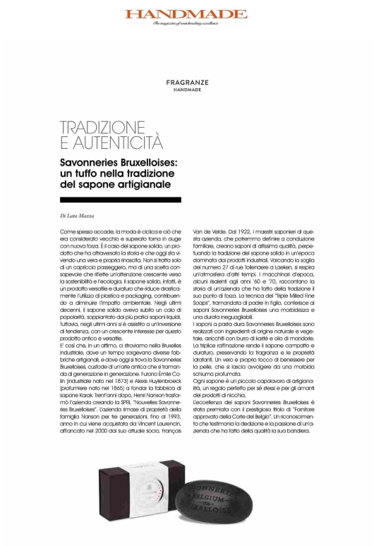 Savonneries Bruxelloises su Handmade