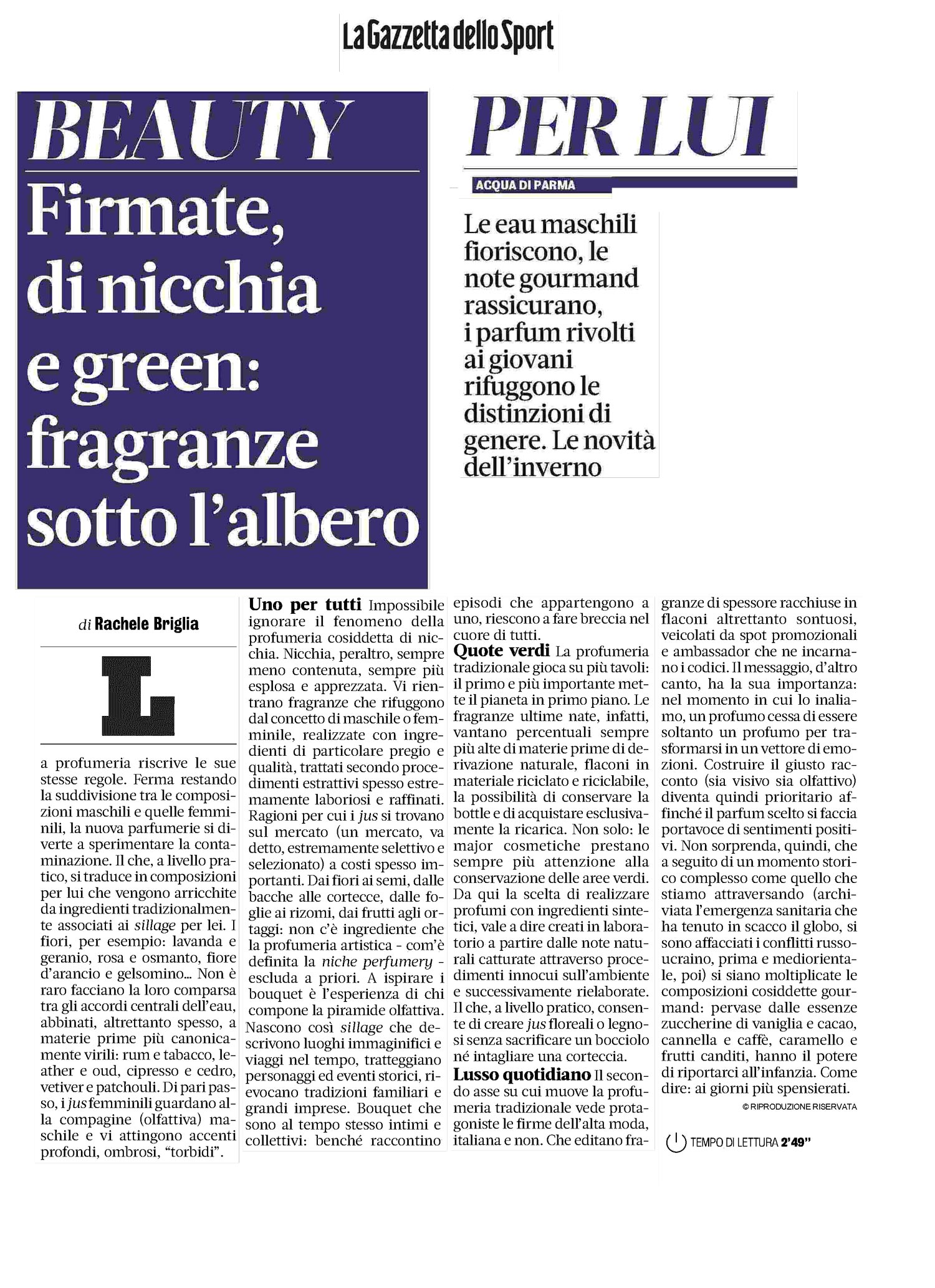 mes bisous la gazzetta dello sport 20231201