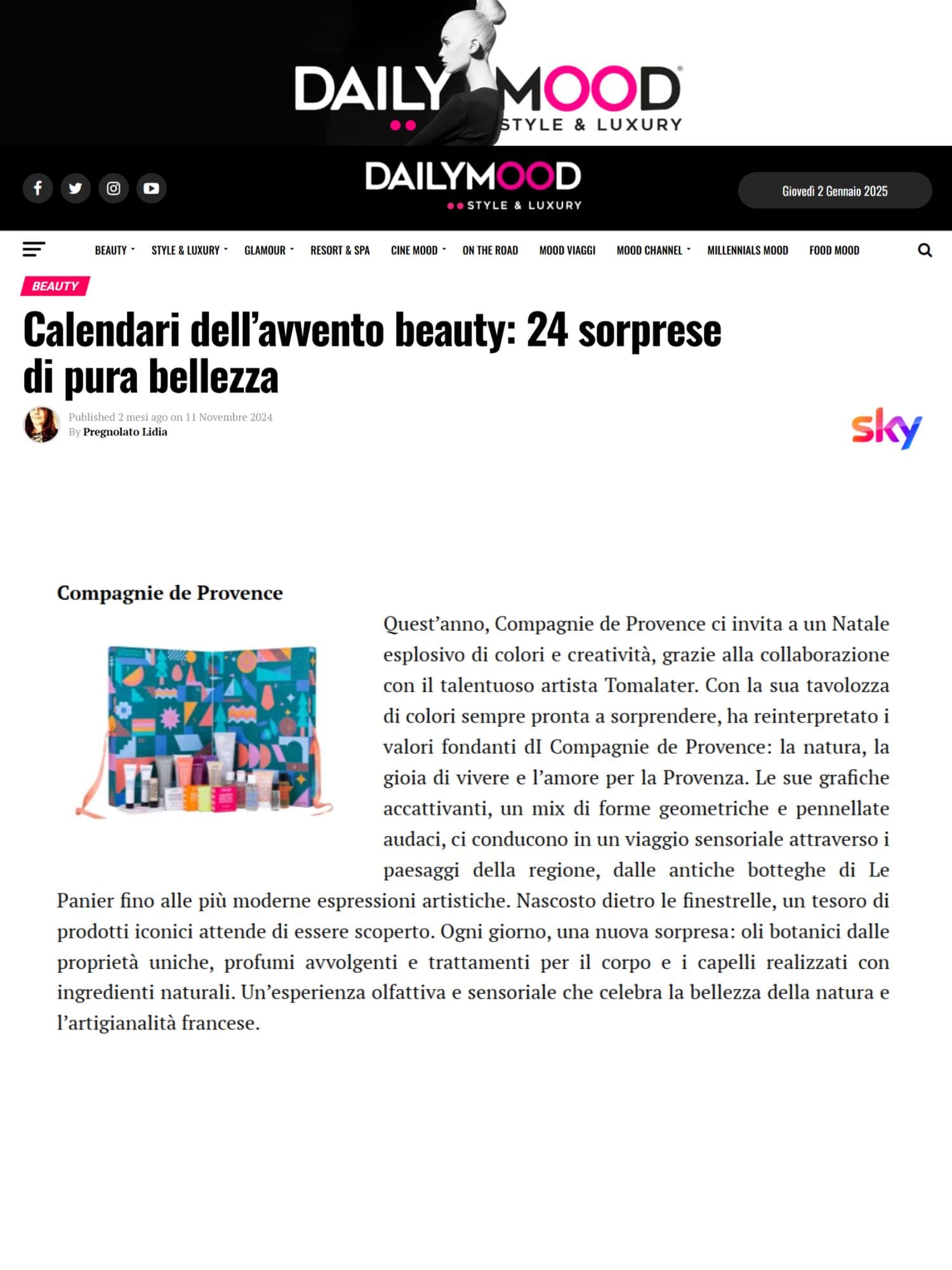 compagnie de provence dailymood 20241111
