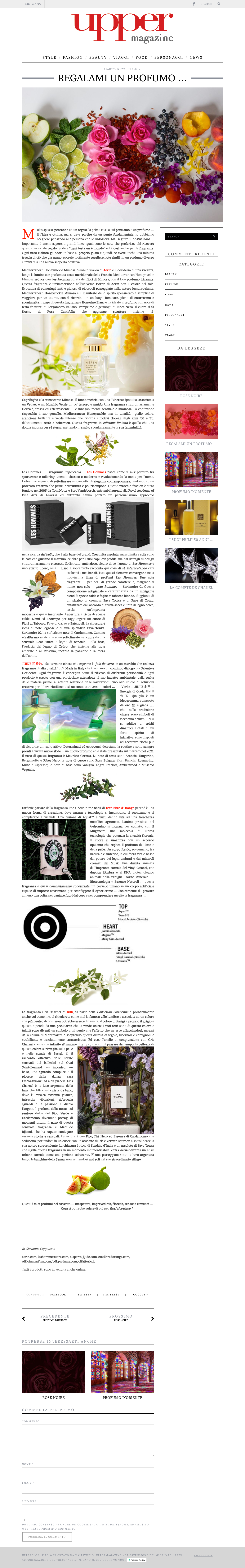 uppermagazine online figue nicolai officina parfum