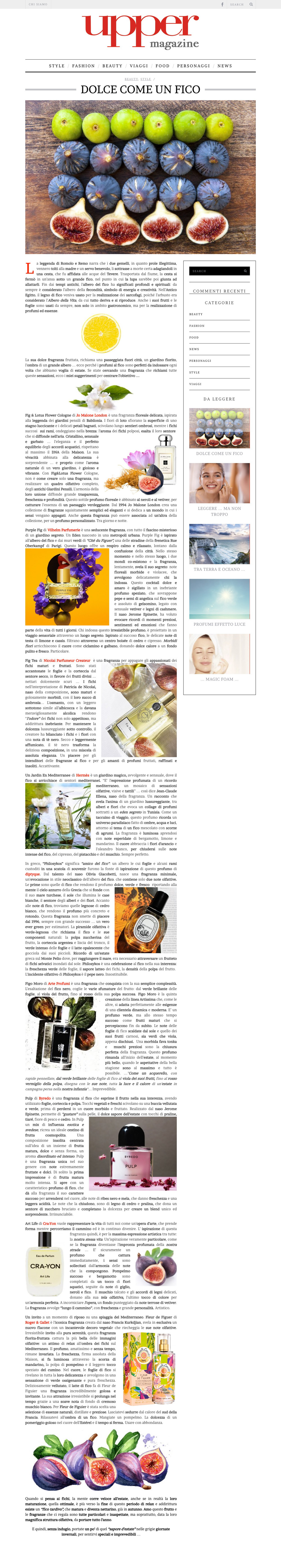 uppermagazine online figue nicolai officina parfum